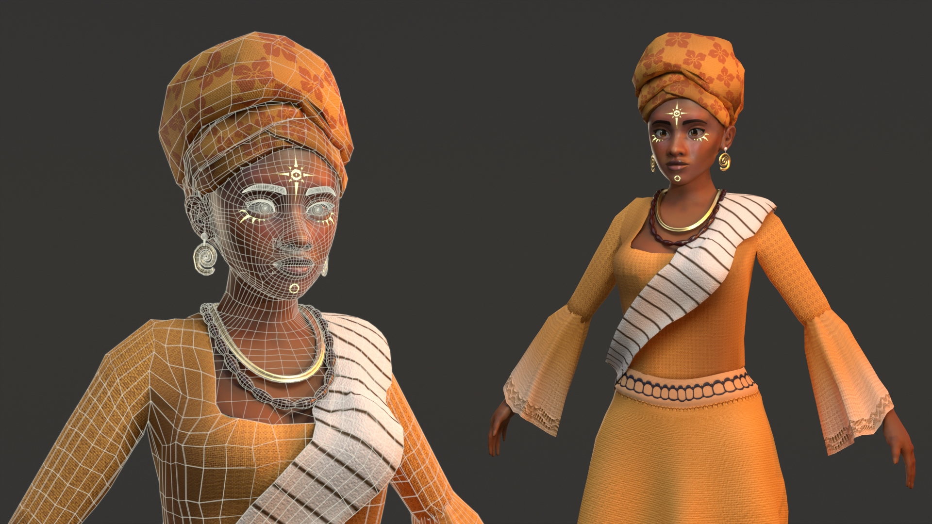 Ayoola character — hero render