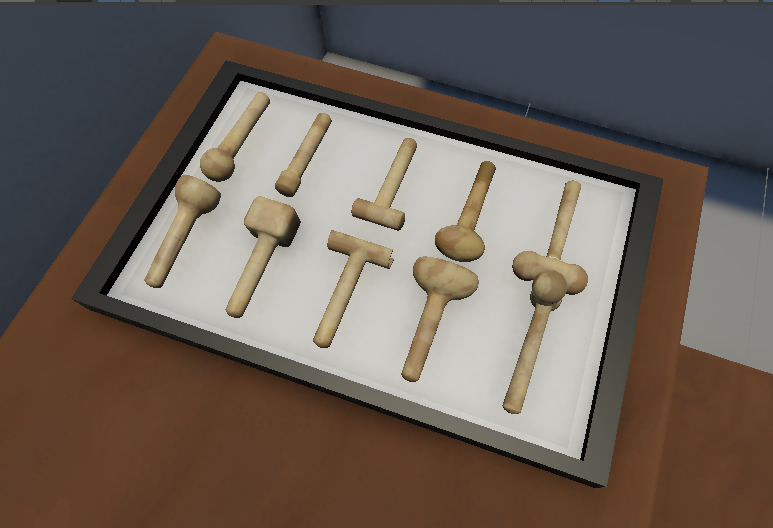Museum case — environment dressing