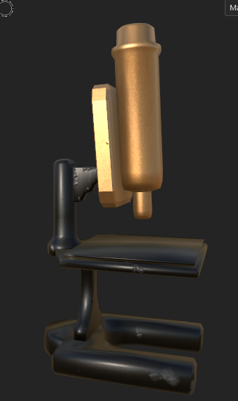 Museum case — texturing pass